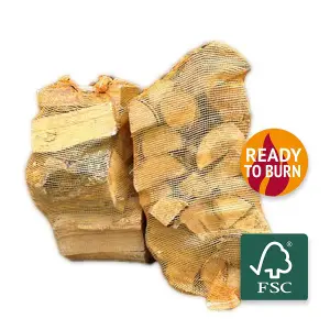 40 x 45l Kiln Dried Oak Firewood Nets