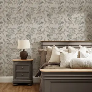 Beautiful Birds Wallpaper In Warm Neutrals