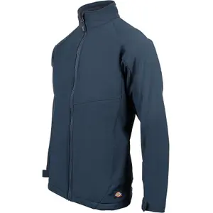 Dickies Waterproof Softshell Work Jacket Navy Blue - M