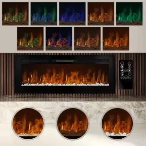 MonsterShop 50" Electric Inset Fireplace