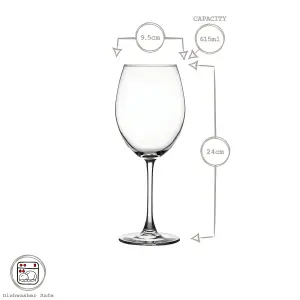 Pasabahce Enoteca Wine Glasses - 615ml - Pack of 2