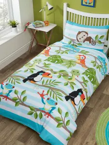 Rainforest Single Duvet Cover and Pillowcase Set