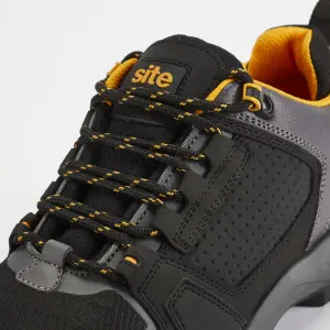 Site Coyle Black Safety trainers, Size 8