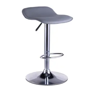 Estey Swivel Upholstered Adjustable Height Counter Stool with Metal Frame