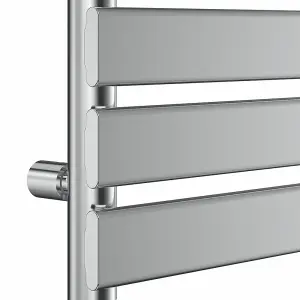 Rinse Flat Panel Chrome Towel Radiator Bathroom Heated Towel Rail 1600x600mm