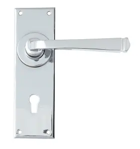 From The Anvil Polished Chrome Avon Lever Lock Set