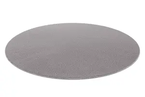 Modern washing carpet LINDO circle grey, anti-slip, shaggy circle 100 cm