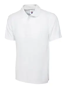 Uneek - Unisex Classic Poloshirt - 50% Polyester 50% Cotton - White - Size XL