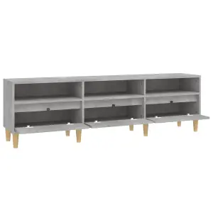 Berkfield TV Cabinet Concrete Grey 150x30x44.5 cm Engineered Wood