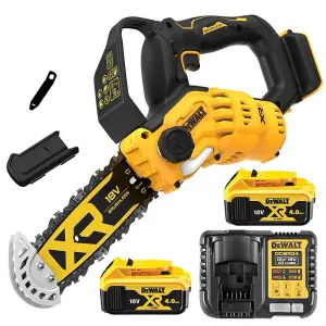 Dewalt DCMPS520M2 18v 20cm Cordless Brushless Pruning Saw 1 Handed Chainsaw