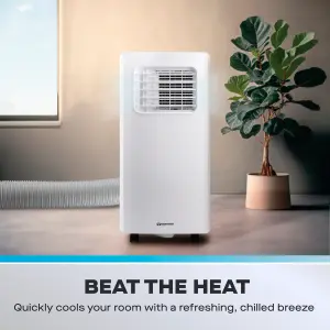 Daewoo 2-in-1  Winter Laundry Large  Dehumidifier & Summer 7000 BTU Air Conditioner with Remote Control White