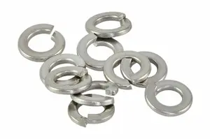 Spring Washers M8 ( Pack of: 50 ) Rectangular Stainless Steel A2 Split Lock DIN 127