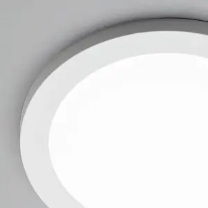 Litecraft Darly White 18 Watt LED Bathroom Ceiling Light