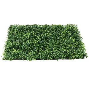 6 Pcs Artificial Grass Wall Boxwood Hedge Panels for Both Indoor & Outdoor, 40 x 60cm