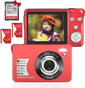 Digital Camera 2.7K Compact Digital Camera 48Mp Mini Camera With 16X