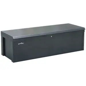 Premium Steel Tool Storage Chest - Secure Locking Site Box - 1200 x 450 x 360mm