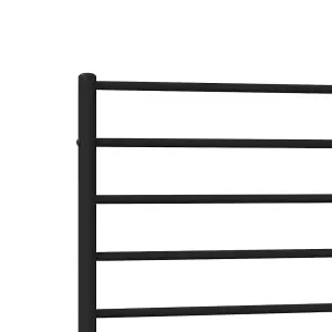 Berkfield Metal Bed Frame with Headboard Black 90x190 cm 3FT Single