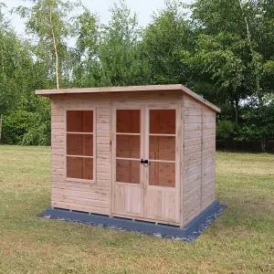 Dahlia 8x6 Pent Summerhouse with double doors and one opening window