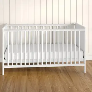  Cot Bed with Mattress White