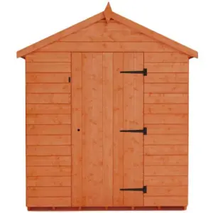 6x4 (1.82m x 1.21m) Wooden Tongue & Groove APEX Shed With 2 Windows & Single Door (12mm T&G Floor & Roof) (6ft x 4ft) (6x4)