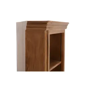 Contrive Mango Wood Corner Bookcase - 3 Shelving & 1 Door