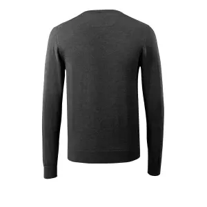 Mascot Frontline Merino Wool Knitted V-Neck Jumper (Dark Anthracite/Light Grey-Flecked)  (XX Large)