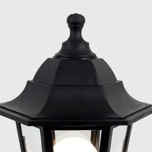 ValueLights Mayfair Traditional Victorian Style 1.2m Black IP44 Rated Outdoor Garden Lamp Bollard Post Light