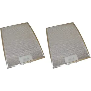 2 x Universal Cooker Hood Metal Grease Filter 280mm x 370mm by Ufixt