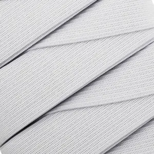 50mm Flat Elastic Band Stretchable Elastic Cord Stretch Strap, White - 25 metres