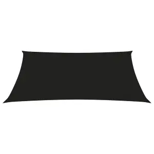 Berkfield Sunshade Sail Oxford Fabric Rectangular 5x6 m Black