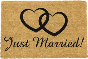 Just Married doormat - Regular 60x40cm