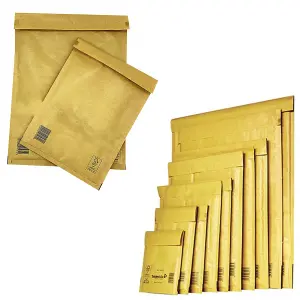 100 x E/2 (220 x 260mm) Mail Lite Gold Padded Bubble Lined Postage Mailing Envelopes