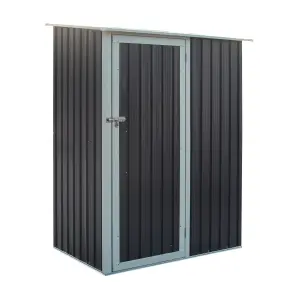 Rowlinson Trentvale 5x3 ft Pent Dark grey Metal Shed