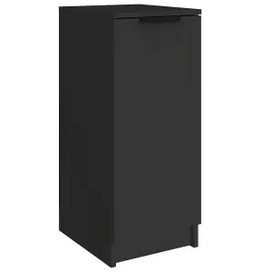 Shoe Cabinet Black 30x35x70 cm Engineered Wood