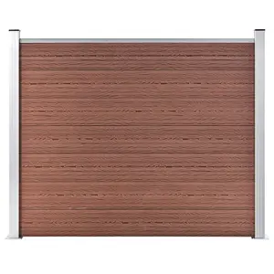 Berkfield Fence Panel WPC 180x146 cm Brown