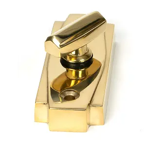 Polished Brass Art Deco Thumbturn