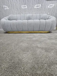 Cloud Boucle Sofa Grey 3 & 2 SEATER