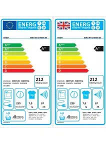 Haier HDBI H7A2TBEX-80 7kg Built-in Heat pump Tumble dryer - White