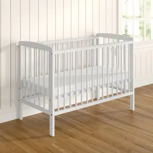 Sydney Cot with Mattress White