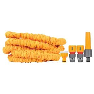 Hozelock Superhoze Yellow Expandable Hose pipe (L)15m