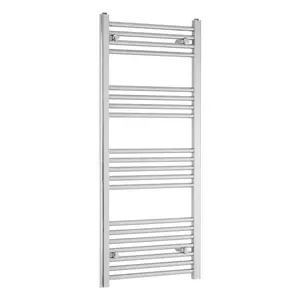 Straight Towel Rail Heated Towel Rails Chrome / 140cm H x 60cm W x 7.5cm D