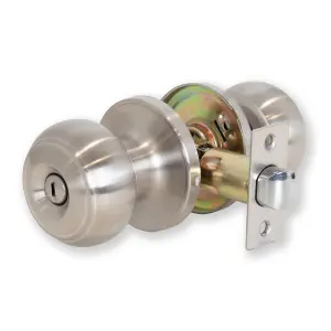 XFORT Bello Privacy Knob Set Satin Chrome for Internal Doors