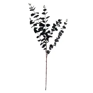 80cm Black Eucalyptus Foliage Stem