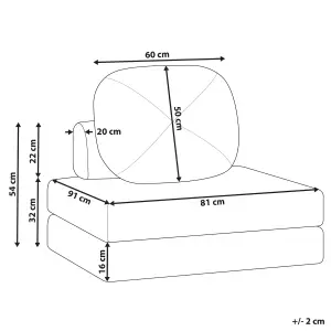 Beliani Modern Sofa Bed OLDEN Light Green