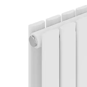 Right Radiators 600x408 mm Horizontal Double Flat Panel Designer Radiator White