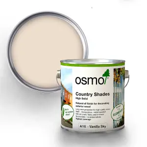 Osmo Country Shades Opaque Natural Oil based Wood Finish for Exterior A16 Vanilla Sky 2.5L