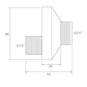 ENKI Chrome Offset Cranked Connectors with Wall Plates for Shower Valves