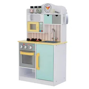 Teamson Kids Little Chef Florence Classic Interactive Wooden Play Kitchen, White