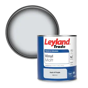 Leyland Trade Vinyl Matt Walls & Ceilings Emulsion Paint Dash of Purple (PPG1174-1) 1L