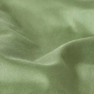 Homescapes Moss Green Organic Cotton Flat Sheet 400 Thread Count, Super King